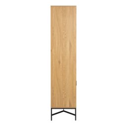 Rackhams Jaipur Display Cabinet With 4 doors and 6 Shelves in Wild Oak - Full Assembly Required - Wild Oak - Matt - thumbnail 3