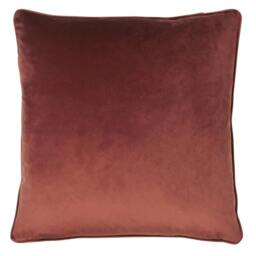 Rackhams Wisteria Velvet Square Cushion Cover - Sienna - One Size - Sienna - 100% Polyester - thumbnail 3