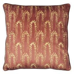 Rackhams Wisteria Velvet Square Cushion Cover - Sienna - One Size - Sienna - 100% Polyester - thumbnail 1
