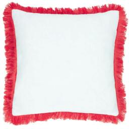 Rackhams Woven Cushion Cover - Pink - 45cm x 45cm - Pink - 100% Polyester - thumbnail 2