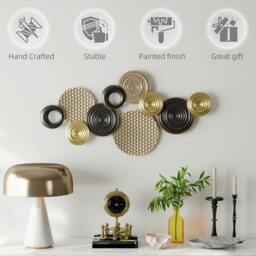 Rackhams Metal Wall Art, Large 3D Wall Sculpture for Living Room Dining Room - thumbnail 6