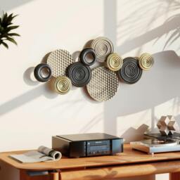 Rackhams Metal Wall Art, Large 3D Wall Sculpture for Living Room Dining Room - thumbnail 1