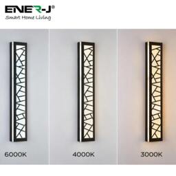 Rackhams 60cm Geometric Outdoor LED Wall Light – 30W CCT Tunable & Dimmable – IP65 - thumbnail 5