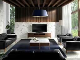 Rackhams Porcelain Marble and Walnut Rectangular Coffee Table 2049 - thumbnail 4