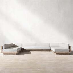 Rackhams Scott Rattan Outdoor Sofa Set, Wood Base Sofa - Single Day Bed 75*200*56cm - thumbnail 4