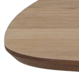 Rackhams Caracas Rectangular Coffee Table in Oak and Matt Black - brown - Black - 60 - thumbnail 5