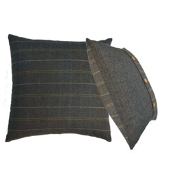 Rackhams Quinn Pewter Cushion Set of 2 - thumbnail 2