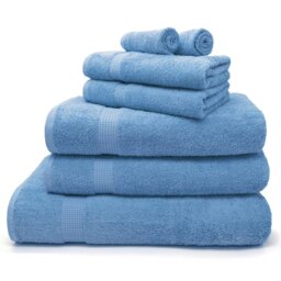 Rackhams Luxury Egyptian Cotton Towels 550gsm Blue - Blue - Bath sheet