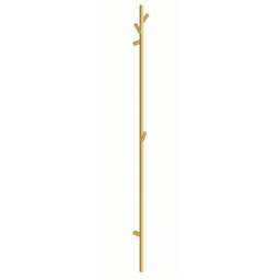 Rackhams Brushed Brass Electric Heated Tree Towel Hook Warmer (W)120mm x (H)1720mm Stainless Steel Wall Mounted Bathroom Hanger Peg - thumbnail 1