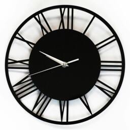 Rackhams WC2134 - Acrylic Gloss Roman Wall Clock Black - 30 cm / 11.8 in - thumbnail 5