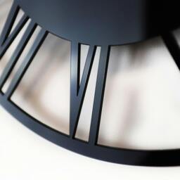 Rackhams WC2134 - Acrylic Gloss Roman Wall Clock Black - 30 cm / 11.8 in - thumbnail 6
