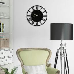 Rackhams WC2134 - Acrylic Gloss Roman Wall Clock Black - 30 cm / 11.8 in - thumbnail 4