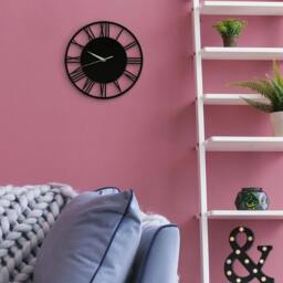 Rackhams WC2134 - Acrylic Gloss Roman Wall Clock Black - 30 cm / 11.8 in - thumbnail 2