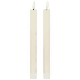 Rackhams Luxe Collection Natural Glow Electric Candle (Pack of 2) - Ivory - Ivory - One Size - 100% Mixed - thumbnail 2
