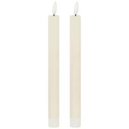 Rackhams Luxe Collection Natural Glow Electric Candle (Pack of 2) - Ivory - Ivory - One Size - 100% Mixed