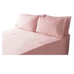 Rackhams Housewife Pillowcase (Pack of 2) - Blush - 51cm x 76cm - Blush - 100% Cotton - thumbnail 4