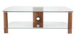 Rackhams Century TV-Stand Walnut/Glass - 1200mm - Brown