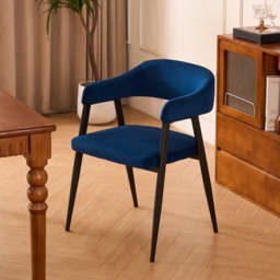 Rackhams Haven Dining Chair - Dark Navy (Set of 2) - thumbnail 2