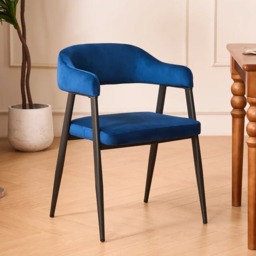 Rackhams Haven Dining Chair - Dark Navy (Set of 2) - thumbnail 1