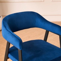 Rackhams Haven Dining Chair - Dark Navy (Set of 2) - thumbnail 4