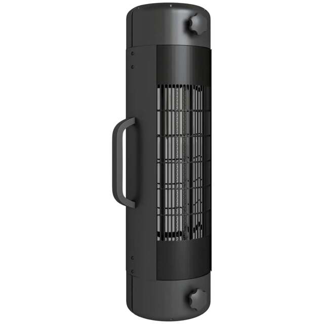 Rackhams Electric Umbrella Parasol Mounted Patio Heater for 25-70 mm Poles, 2000 W Outdoor Garden Heater with 2 Heat Setting, 6 ㎡ Coverage, Black