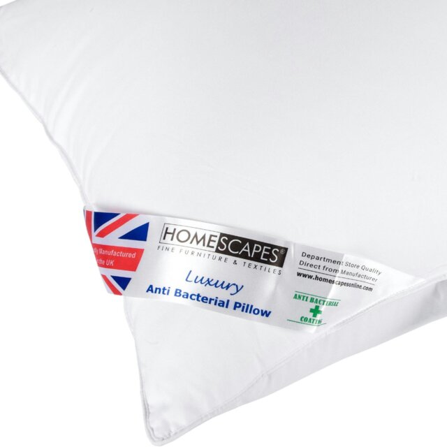 Rackhams Anti Bacterial Pillow Super Microfibre, 48 x 74 cm - Soft - image 1