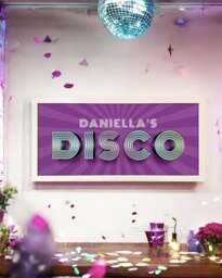 Rackhams Personalised Disco Wall Art Print - Framed Retro Sign for Home or Party - thumbnail 4