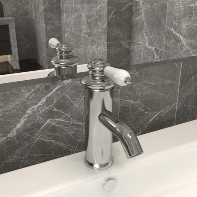 Rackhams Bathroom Basin Faucet Silver 130x180 mm
