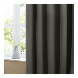 Rackhams Ultimate Velvet Pencil Pleat Curtains - Charcoal - 229cm x 229cm - Charcoal - 100% Polyester - thumbnail 3