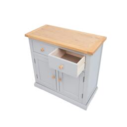 Rackhams Loreo Light Grey 2 Drawer 2 Door Sideboard Wood Knob - Light Grey - thumbnail 6