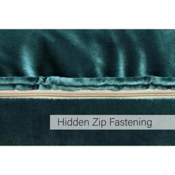 Rackhams Luxe Velvet Cushion Cover - Jadite - 55 x 55cm - Jadite - 100% Polyester - thumbnail 3