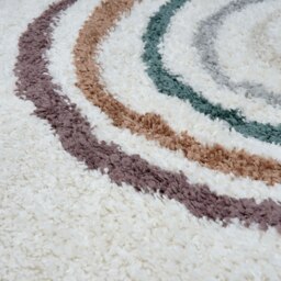 Rackhams Moodi Shaggy Multicolour Raincat Rug - 80X150 cm - thumbnail 3