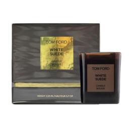 Rackhams White Suede Candle Bougie 200g - thumbnail 2