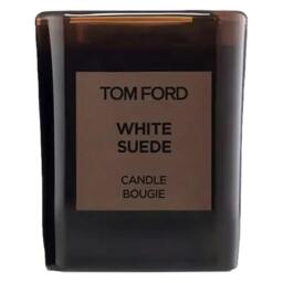 Rackhams White Suede Candle Bougie 200g - thumbnail 4