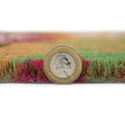 Rackhams Eco-Friendly Latex Backed Coir Entrance Doormat, 45x75cm - Flowers - thumbnail 5