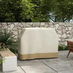 Rackhams 66W x 152Lcm PU Coated Protective Grill Cover - Beige - thumbnail 2