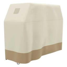 Rackhams 66W x 152Lcm PU Coated Protective Grill Cover - Beige - thumbnail 1