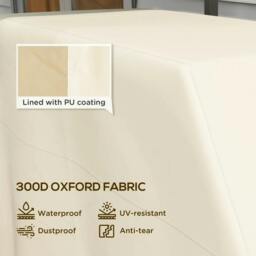 Rackhams 66W x 152Lcm PU Coated Protective Grill Cover - Beige - thumbnail 4
