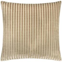 Rackhams Savoy Velvet Stripe Cushion Cover - Mink - 50cm x 50cm - Mink - 100% Polyester - thumbnail 2