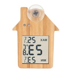 Rackhams Bamboo Digital Desk Clock (UK Plug) (Batteries Included) - Wood - 2.6cm x 12cm x 8.8cm - Wood - 100% Mixed - thumbnail 2