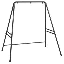 Rackhams Hammock Chair Stand, Hanging Heavy Duty Metal Frame Hammock Stand for Hanging Hammock Air Porch Swing Chair, Egg Chair, Black - thumbnail 1