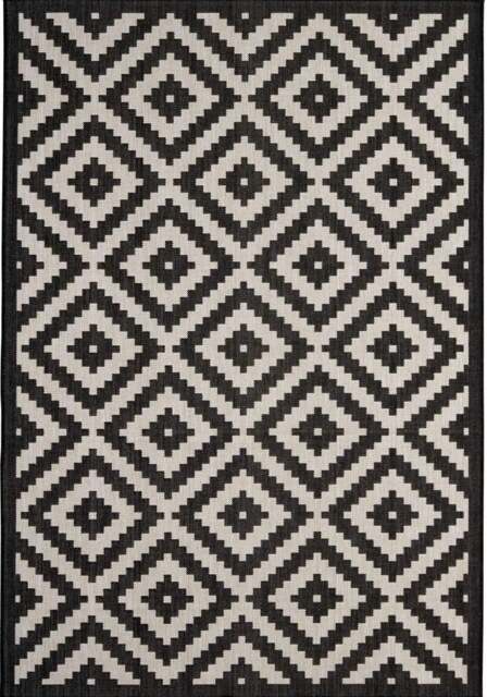 Rackhams Ecology Outdoor Rug Black - 100bl - 240X340 cm - image 1