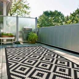 Rackhams Ecology Outdoor Rug Black - 100bl - 240X340 cm - thumbnail 6
