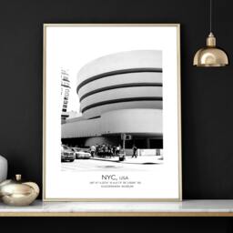 Rackhams Black and white prints - set of 3 Manhattan wall art - 16 x 22 inches / 40.65 cm x 56 cm - Polyester Canvas 260 gsm - Canvas wrapped - thumbnail 5