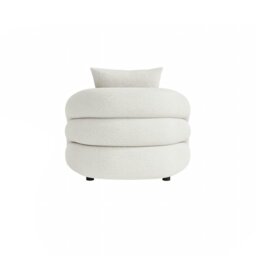 Rackhams Sadiq Armchair With Cushion, White Boucle - Style 4 - Style 4 - thumbnail 6