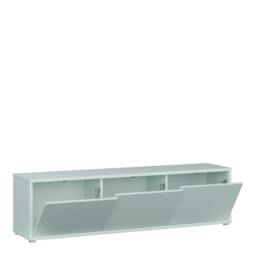 Rackhams Alice Springs Wide TV Cabinet with 3 Doors Push-to-Open in Light Grey - W 154.2 X  H 41.5 X  D 34.9cm - 1 - Manufactured Wood - thumbnail 5