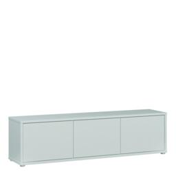 Rackhams Alice Springs Wide TV Cabinet with 3 Doors Push-to-Open in Light Grey - W 154.2 X  H 41.5 X  D 34.9cm - 1 - Manufactured Wood - thumbnail 2
