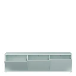 Rackhams Alice Springs Wide TV Cabinet with 3 Doors Push-to-Open in Light Grey - W 154.2 X  H 41.5 X  D 34.9cm - 1 - Manufactured Wood - thumbnail 6