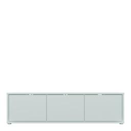 Rackhams Alice Springs Wide TV Cabinet with 3 Doors Push-to-Open in Light Grey - W 154.2 X  H 41.5 X  D 34.9cm - 1 - Manufactured Wood - thumbnail 3