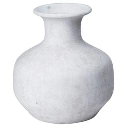 Rackhams Darcy Squat Vase - Stone - 26cm x 24cm x 24cm - Stone - 100% Mixed